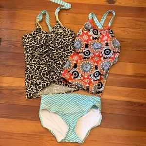 Lime Ricki Three Piece Swimsuit Set
